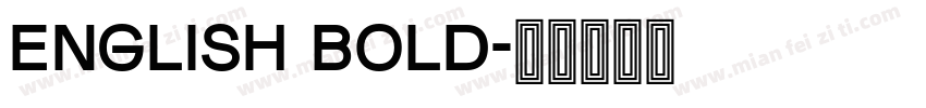 English Bold字体转换